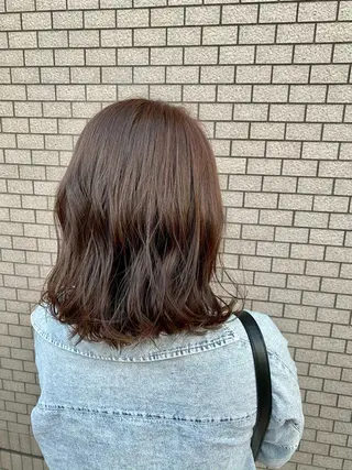 ミディアム カラー 岡本 拓朗のヘアスタイル