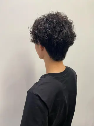 パーマ メンズ ✨透明感カラー✨ 🦖佐々木未来🦕のヘアスタイル