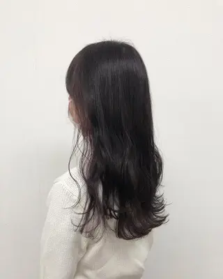 ロング カラー ヘアアレンジ 酸性縮毛矯正🧴韓国 レイヤー/髪質改善のヘアスタイル