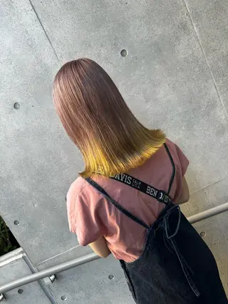 ミディアム カラー デザインカラー🎨 下北沢 / 磯部のヘアスタイル
