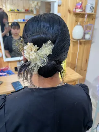 ミディアム ヘアセット/金山 佐野 妃都美のヘアスタイル