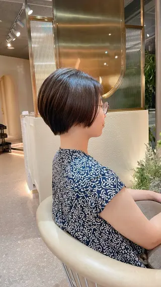 ショート カラー GRITTERs【グリッター】中央店所属・【ショート・ボブ】 ＊CHIAKI＊のヘアスタイル