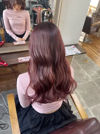 ロング カラー SOYON西大寺店所属・ダブルカラー/ 髪質改善💎安藤のヘアスタイル