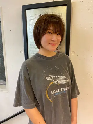 カラー ハセガワ レナのヘアスタイル