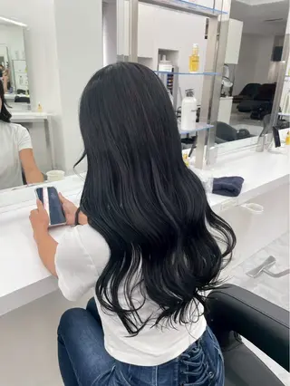 ロング 曲がる縮毛矯正✨️ パーマ🌀 晃哉‎のヘアスタイル