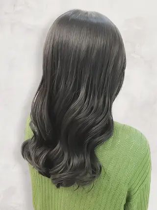 ロング 有村 涼のヘアスタイル