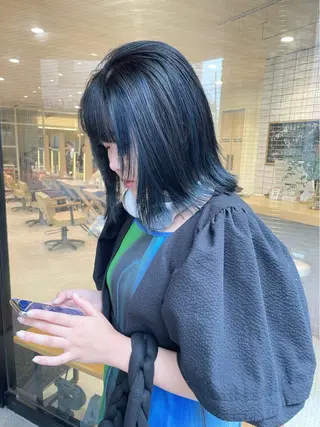 ミディアム カラー haru/レイヤー/ ウルフのヘアスタイル