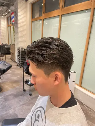 ショート メンズ smilehair国分寺店所属・💈barber 中根 龍星のヘアスタイル