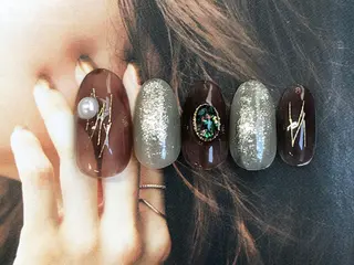 ショート カラー chéri sinagawaのネイルデザイン