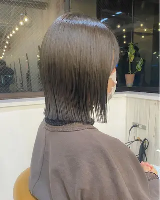 ミディアム カラー ♥️ボブ韓国風ヘア ♥️久保田夢美のヘアスタイル