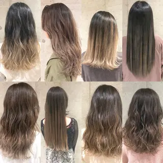 セミロング カラー モデル募集中✂︎ Happis ハピスのヘアスタイル