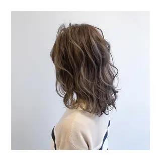 ミディアム カラー なんば髪質改善カラー Ardoreのヘアスタイル