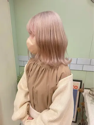 セミロング カラー NYNY☃️上新庄 ❄️石川瑠青のヘアスタイル