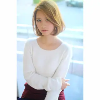 ミディアム 縮毛矯正/ 髪質改善 /ショート 圍 崇行のヘアスタイル