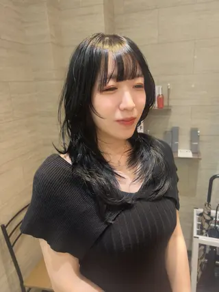 ロング レイヤー/韓国/ ハッシュ/高田翼のヘアスタイル