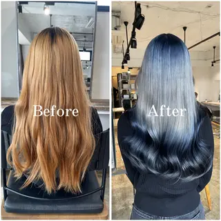 ロング カラー ムラ修正/ ハイトーン💖Riaのヘアスタイル