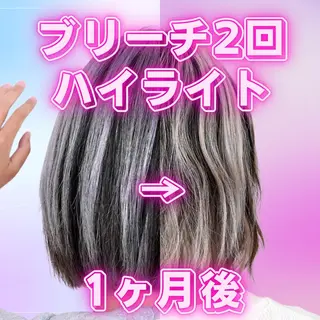 ショート カラー パーマ ヘアアレンジ アイブロウ 推し活専用 【派手髪】飯野ゆかりのヘアスタイル