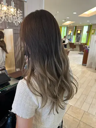 ロング カラー 増渕 駿介のヘアスタイル