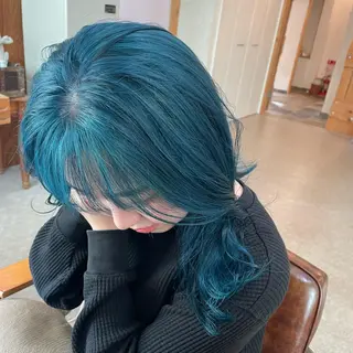 ミディアム カラー 🌼RIKA🌼レデ ィース専門💖のヘアスタイル