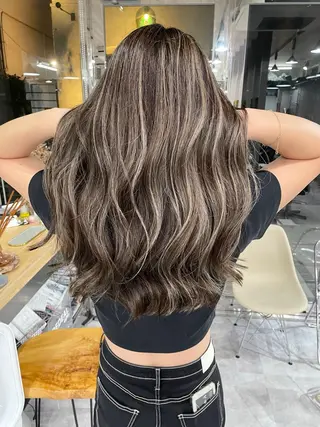 ロング REDEAL SHIBUYA所属・maya/レイヤー カット/ミインパーマのヘアスタイル