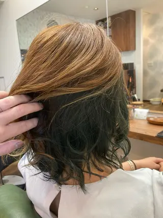 ミディアム カラー SALON paljon Hair&Nail所属・ヘア＆ネイル＆アイ サロンパルヨンのマツエク・マツパデザイン