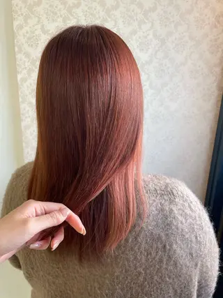 セミロング カラー ヒヨシ ルナのヘアスタイル