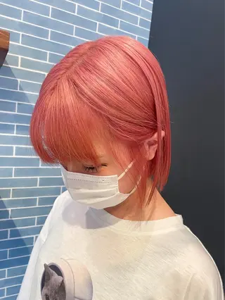 カラー 長尾菜々美🐰 ／ハイトーンカラーのヘアスタイル