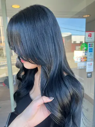 ロング カラー 福田 真佑のヘアスタイル