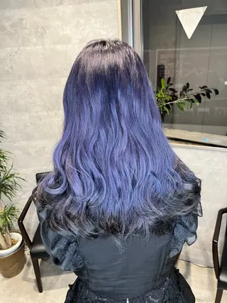 ロング カラー ダブルカラー 新宿のヘアスタイル