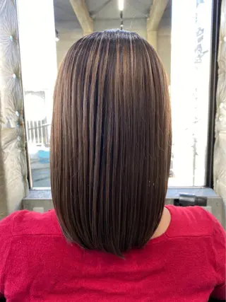 ミディアム ♡HARUKA/縮毛 /髪質改善/BOBのヘアスタイル