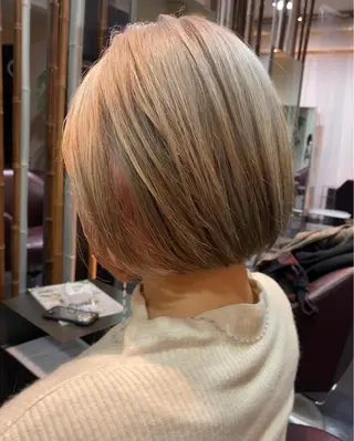 ショート reFREO所属・ダメージレスカラー 髪質改善reFREOのヘアスタイル