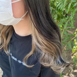 セミロング カラー ヘアアレンジ 髪質改善/ ツヤ髪カラー/高井のヘアスタイル