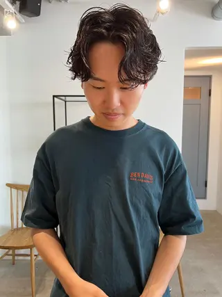 ショート パーマ 🎩メンズ特化 健太🎩のヘアスタイル