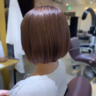 ショート カラー 艶カラー/レイヤー 💖心斎橋/Sakiのヘアスタイル