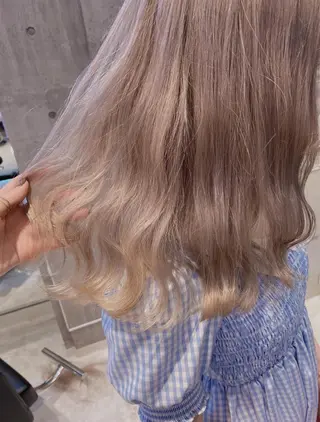 セミロング ❄️💛エクステ ブリーチ❄️yukiのヘアスタイル