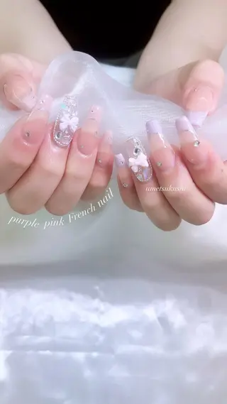 ネイル 岐阜・ワンホンネイル はんな🧡🐻‍❄️のネイルデザイン