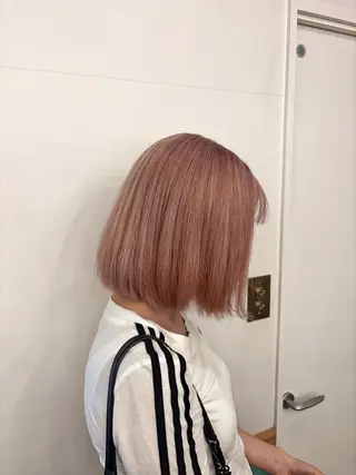 ショート カラー 韓国ヘアハイトーン 👾はちす👾のヘアスタイル