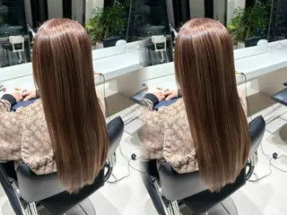 ロング 縮毛矯正/髪質改善/ 斉藤春のヘアスタイル