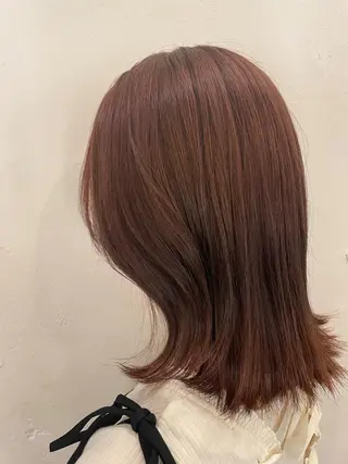 ミディアム カラー TIECHEL所属・韓国ナチュラル・ ベージュ/落合夏希のヘアスタイル