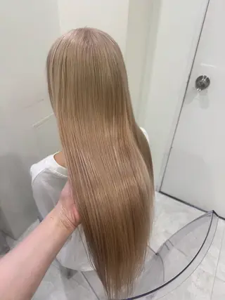 ロング カラー ヘアアレンジ 赤み消しブラウン プロ🐿けんご🐿のヘアスタイル