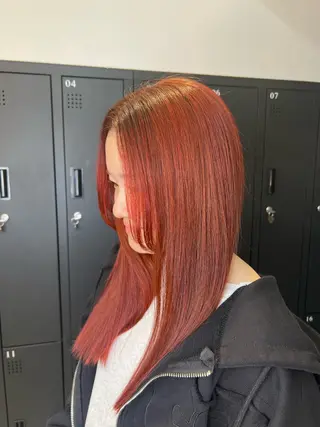 セミロング カラー ハイトーン/髪質改善 🦋KASUGA🖤のヘアスタイル