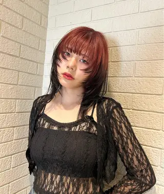 ミディアム カラー エクステ/大人可愛い カラー🩷RINAのヘアスタイル