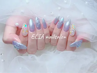セミロング ELIA【エリア】 nailsalonのネイルデザイン
