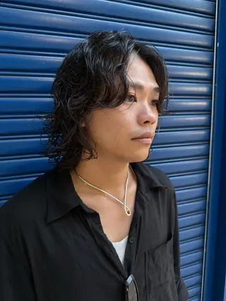 セミロング メンズ Beauty&Trip   QUEENS  Good Plan所属・藤本 一佳のヘアスタイル