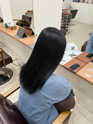 ロング カラー 永井 夢彩のヘアスタイル