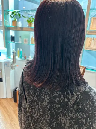 ミディアム カラー 池田理紗/メンズ カット/切りっぱなしのヘアスタイル