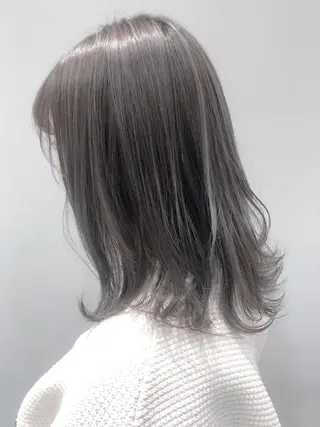 ミディアム 似合わせ艶髪カラー ❤️ハダユミのヘアスタイル