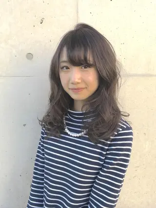 セミロング カラー LUCK本厚木 浦住 貴大のヘアスタイル