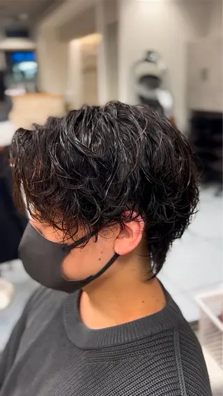 ショート パーマ メンズ 🔮メンズ縮毛矯正 毛流れパーマ💎竹永のヘアスタイル