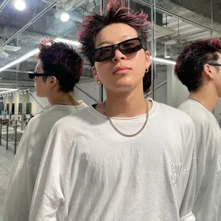 ショート カラー メンズ 花香竜太/エクステ /ハイトーンカラーのヘアスタイル